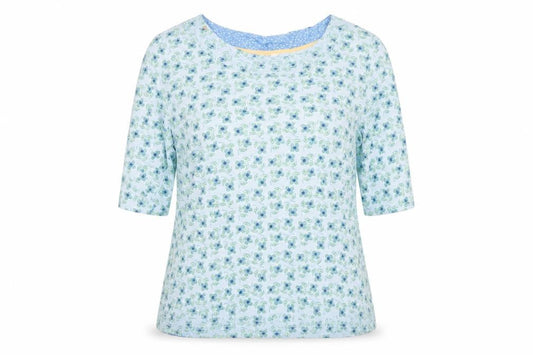 Womens UK Size 12 White Stuff Blue Basic T-Shirt