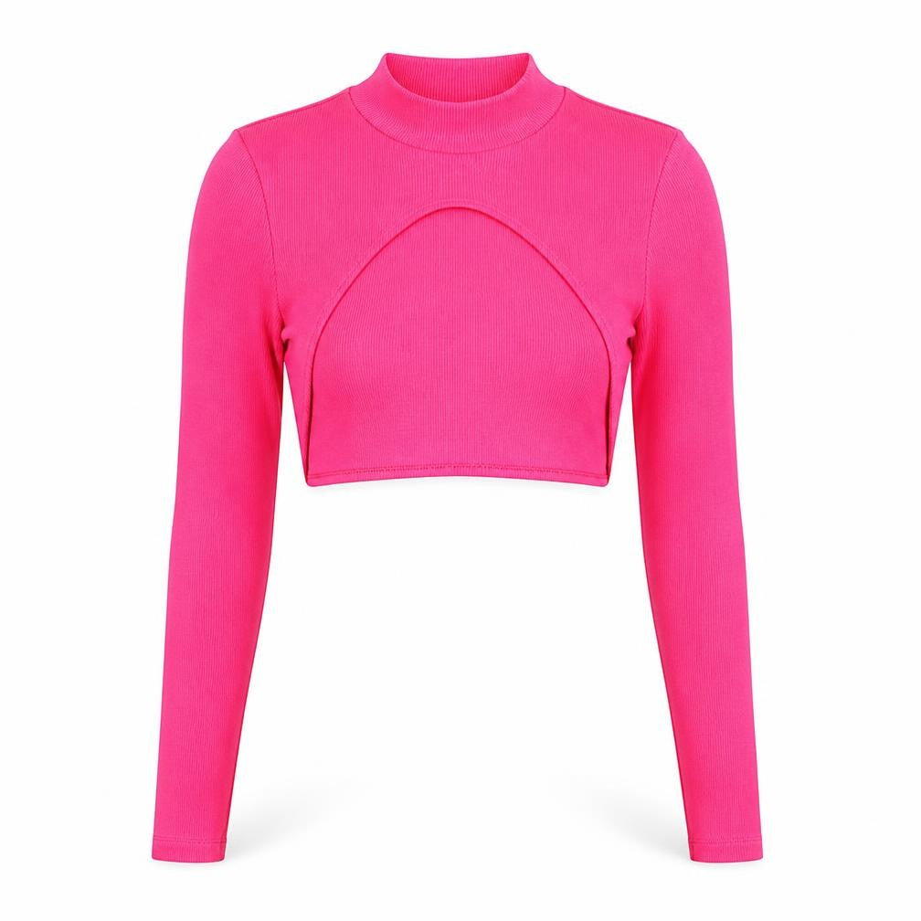 Womens UK Size S ASOS DESIGN Pink Cropped T-Shirt