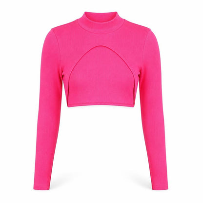 Womens UK Size S ASOS DESIGN Pink Cropped T-Shirt