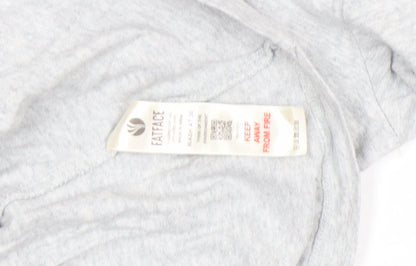 FatFace Women’s Grey Cotton Long Sleeve Button-Up Top Size 12