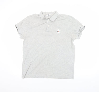 Mens UK Size L Samsøe & Samsøe Cotton Blend Polo Shirt