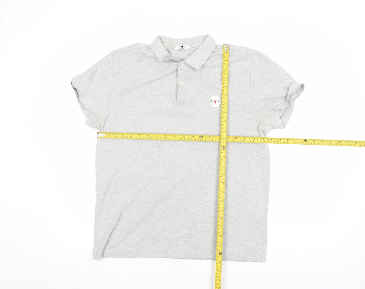 Mens UK Size L Samsøe & Samsøe Cotton Blend Polo Shirt