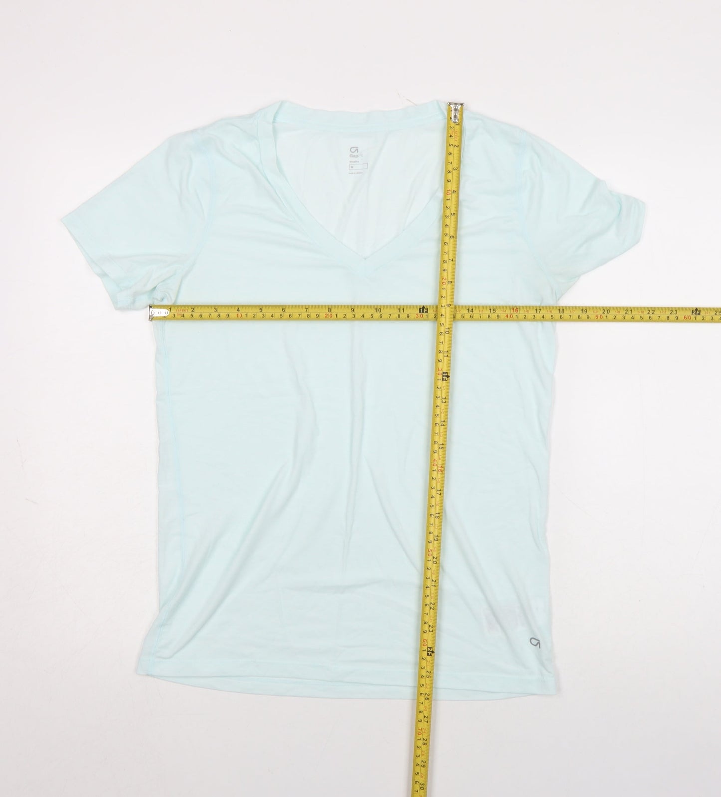 Womens UK Size M GapFit Blue Basic T-Shirt
