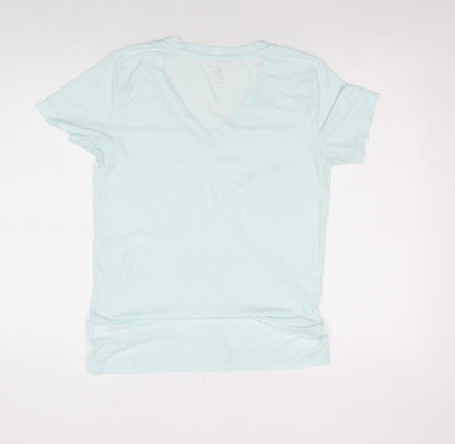 Womens UK Size M GapFit Blue Basic T-Shirt