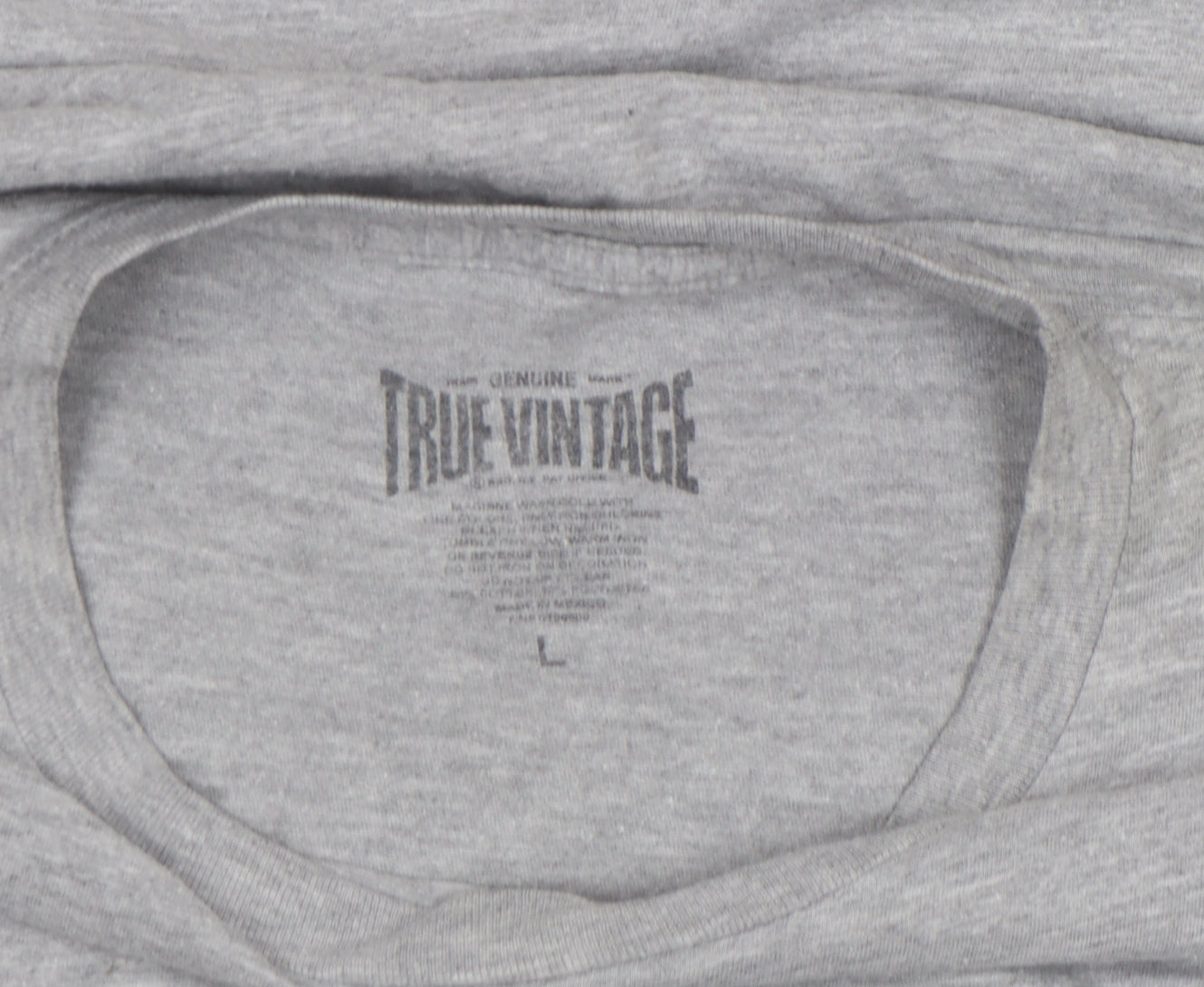 True Vintage Men's Grey Coca-Cola USA Logo T-Shirt Size L