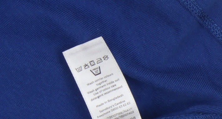 Tu Women Blue Lace Yoke Sleeveless Camisole Top Size 14