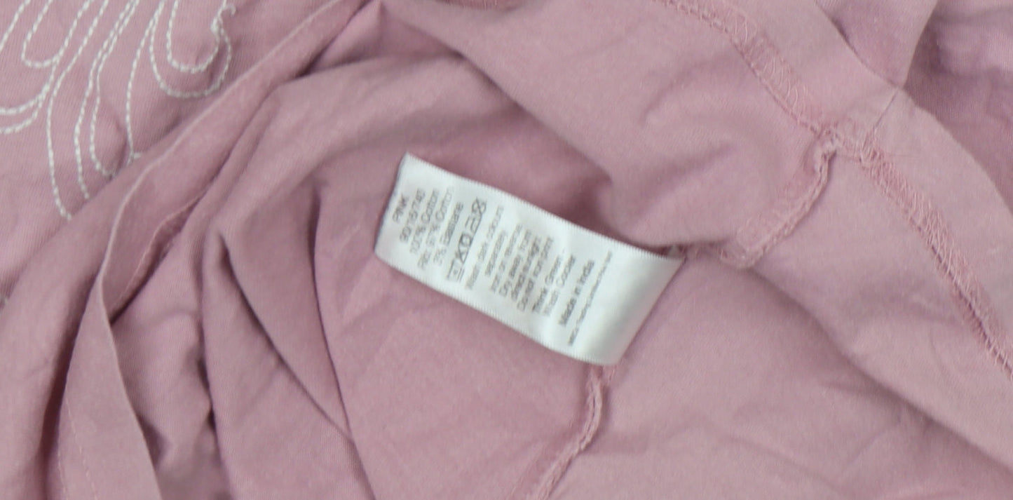 Mens UK Size S M&Co Pink  T-Shirt