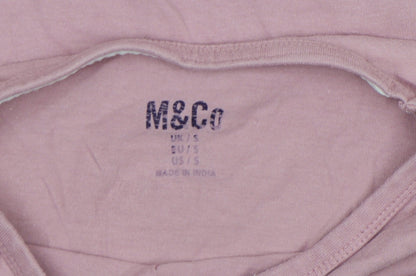 Mens UK Size S M&Co Pink  T-Shirt