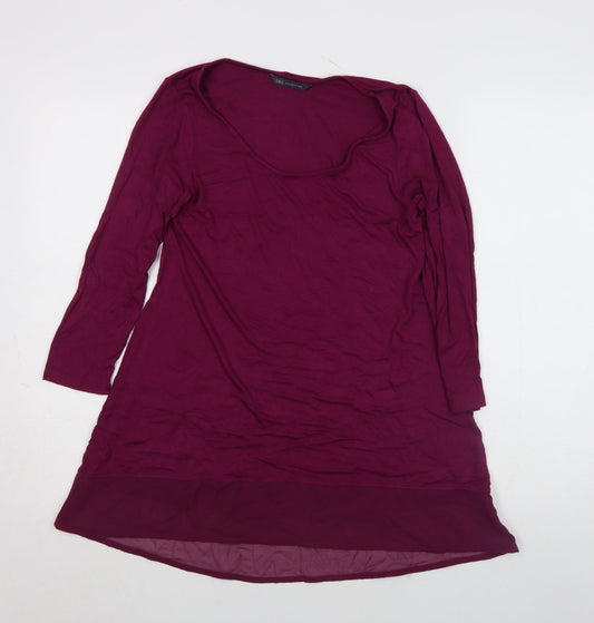 Womens UK Size 8 Marks and Spencer Purple Tunic Blouse