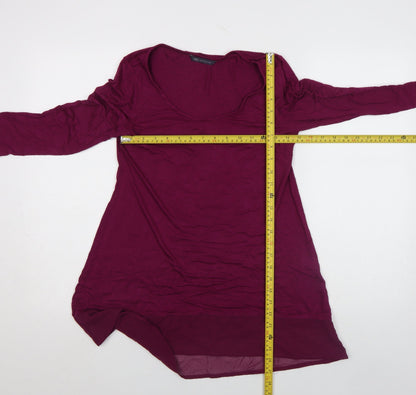 Womens UK Size 8 Marks and Spencer Purple Tunic Blouse