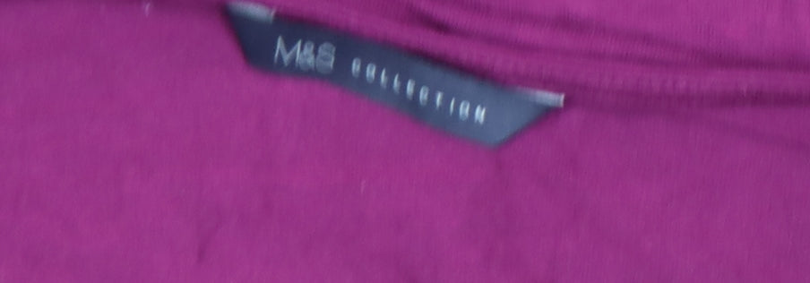Womens UK Size 8 Marks and Spencer Purple Tunic Blouse