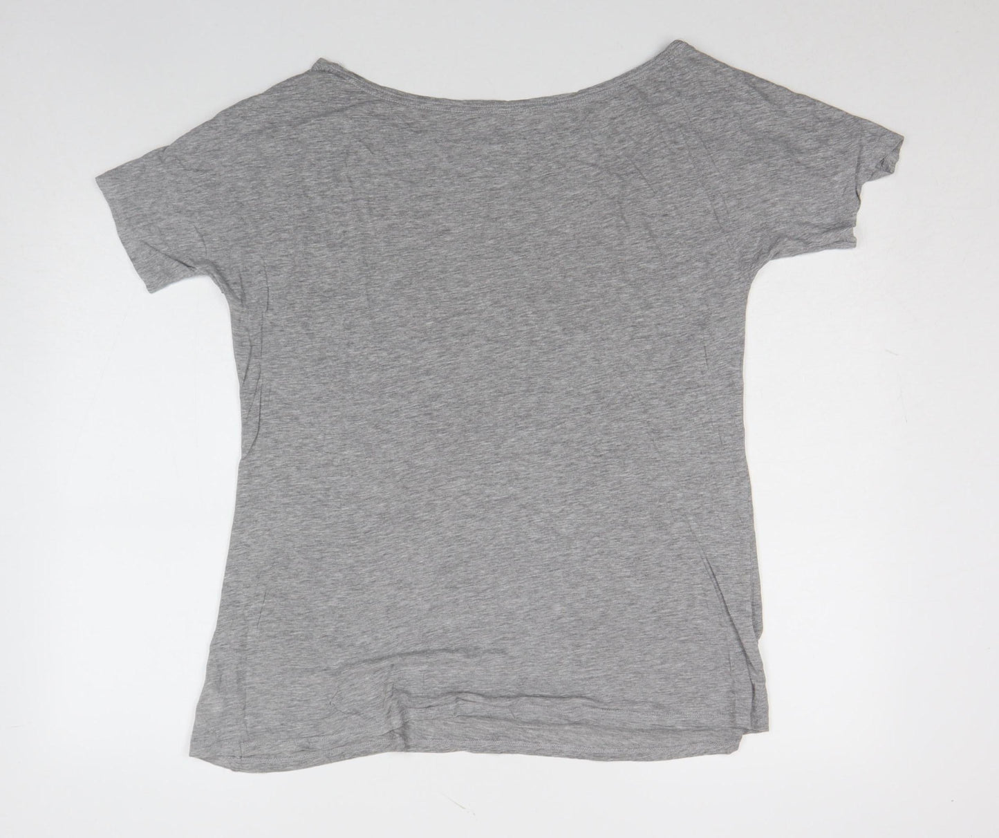 Womens UK Size M H&M Grey Basic T-Shirt