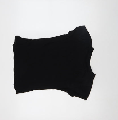 Primark Womens Black Cotton Halloween Skeleton Hands T-Shirt Size 8