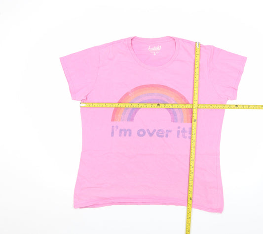 Womens UK Size XL batch1 Pink Basic T-Shirt
