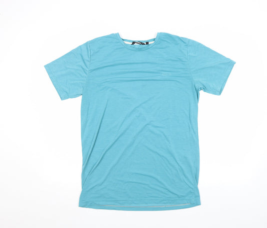 Rohan Men's Blue Small Lightweight Cotton Blend Crew Neck T-Shirt