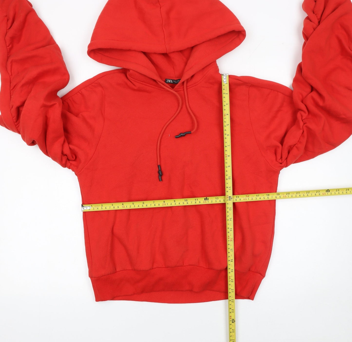 Womens UK Size M Zara Red Pullover Hoodie