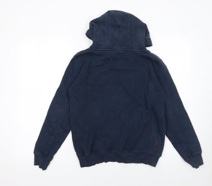 Bench Boys Blue Pullover Hoodie 11-12 Years Fleece Graphic Logo Sweatshirt