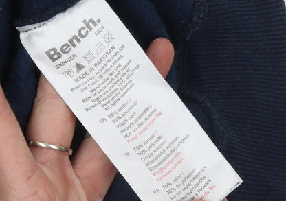 Bench Boys Blue Pullover Hoodie 11-12 Years Fleece Graphic Logo Sweatshirt