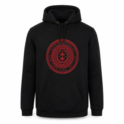 Mens UK Size L Supply & Demand Black Pullover Hoodie