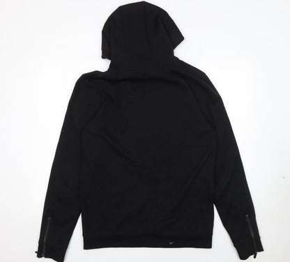 Mens UK Size L Supply & Demand Black Pullover Hoodie