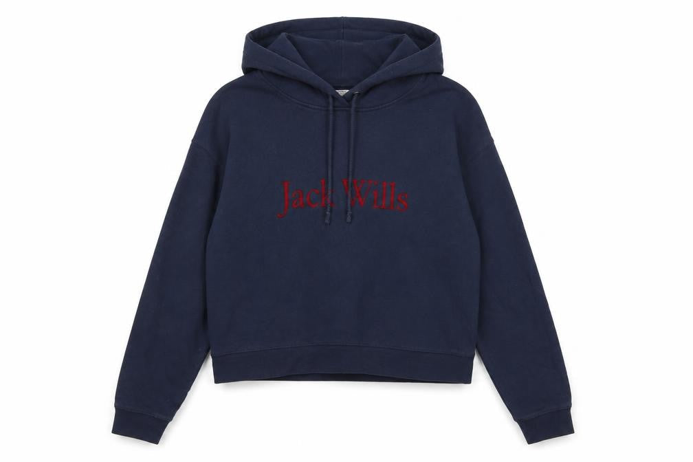 Womens UK Size 8 Jack Wills Blue Pullover Hoodie