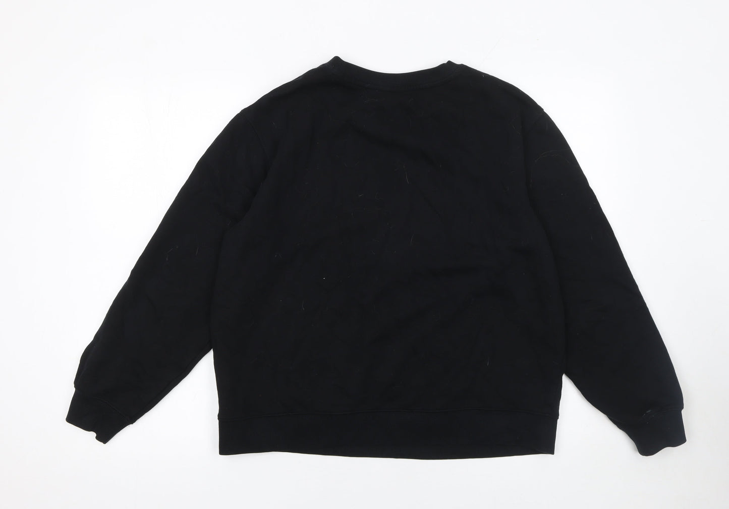 Womens UK Size M Marks and Spencer Black Pullover Sweatshirt