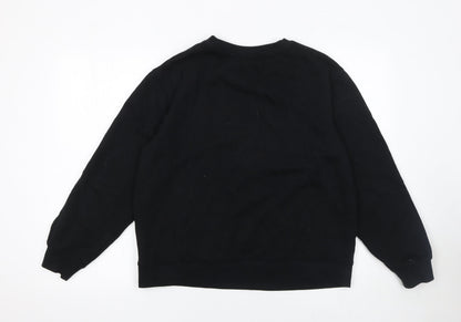 Womens UK Size M Marks and Spencer Black Pullover Sweatshirt