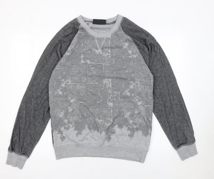 Mens UK Size M Damned Delux Grey Pullover Sweatshirt