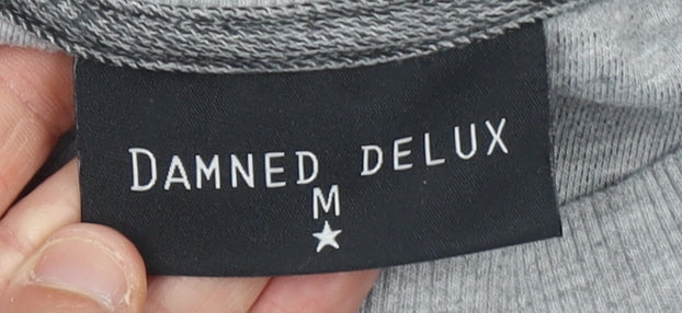 Mens UK Size M Damned Delux Grey Pullover Sweatshirt