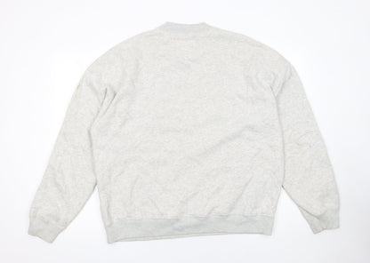 Abercrombie & Fitch Womens Grey Oversized Pullover Sweatshirt M