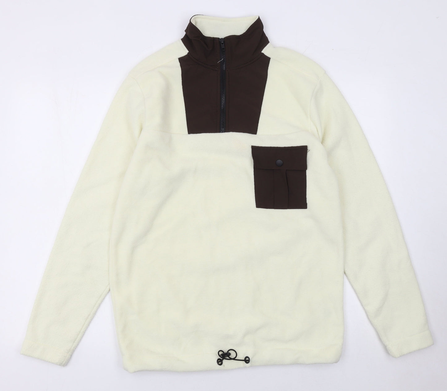 Womens UK Size S Another Influence Beige Pullover Sweatshirt