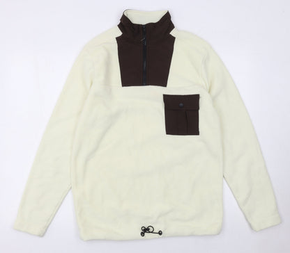 Womens UK Size S Another Influence Beige Pullover Sweatshirt