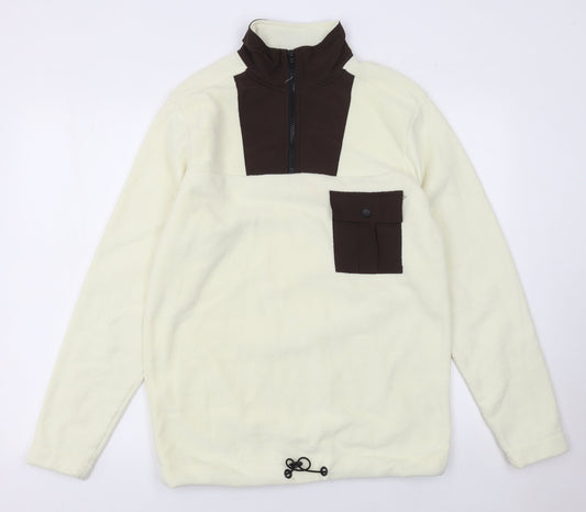 Womens UK Size S Another Influence Beige Pullover Sweatshirt