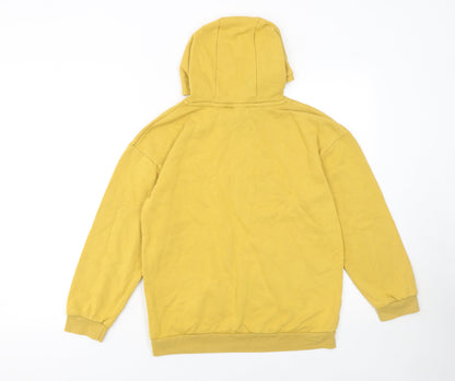 One Piece Boys Yellow Pullover Hoodie 11-12 Years Anime Graphic Cotton Blend