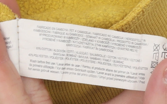 One Piece Boys Yellow Pullover Hoodie 11-12 Years Anime Graphic Cotton Blend