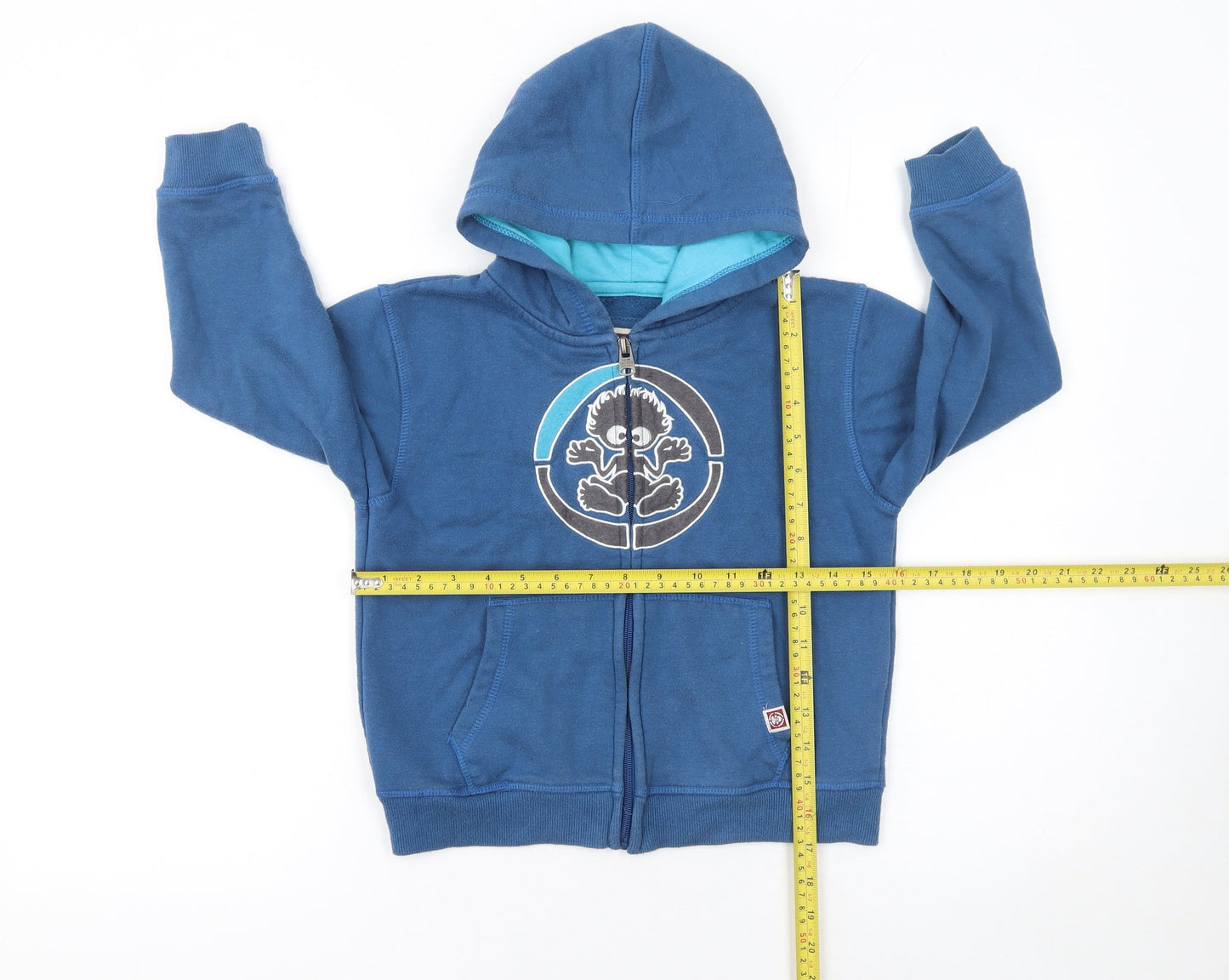Boys UK Size 5-6 Years Saltrock Blue Full Zip Hoodie