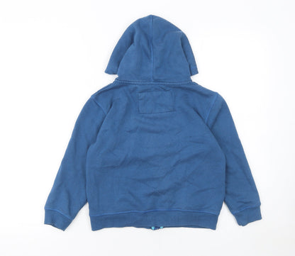 Boys UK Size 5-6 Years Saltrock Blue Full Zip Hoodie