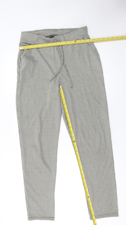 George Women’s Grey Houndstooth Tapered Trousers Size 12