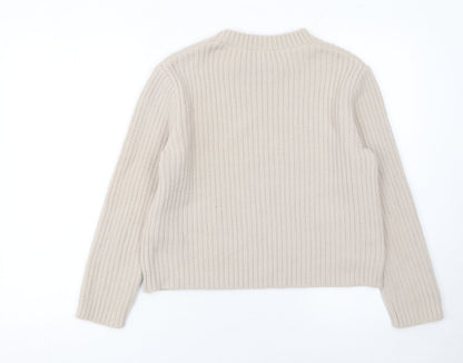 Womens UK Size 14 New Look Beige Pullover Jumper