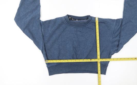 Womens UK Size S One Life Blue Pullover Sweatshirt