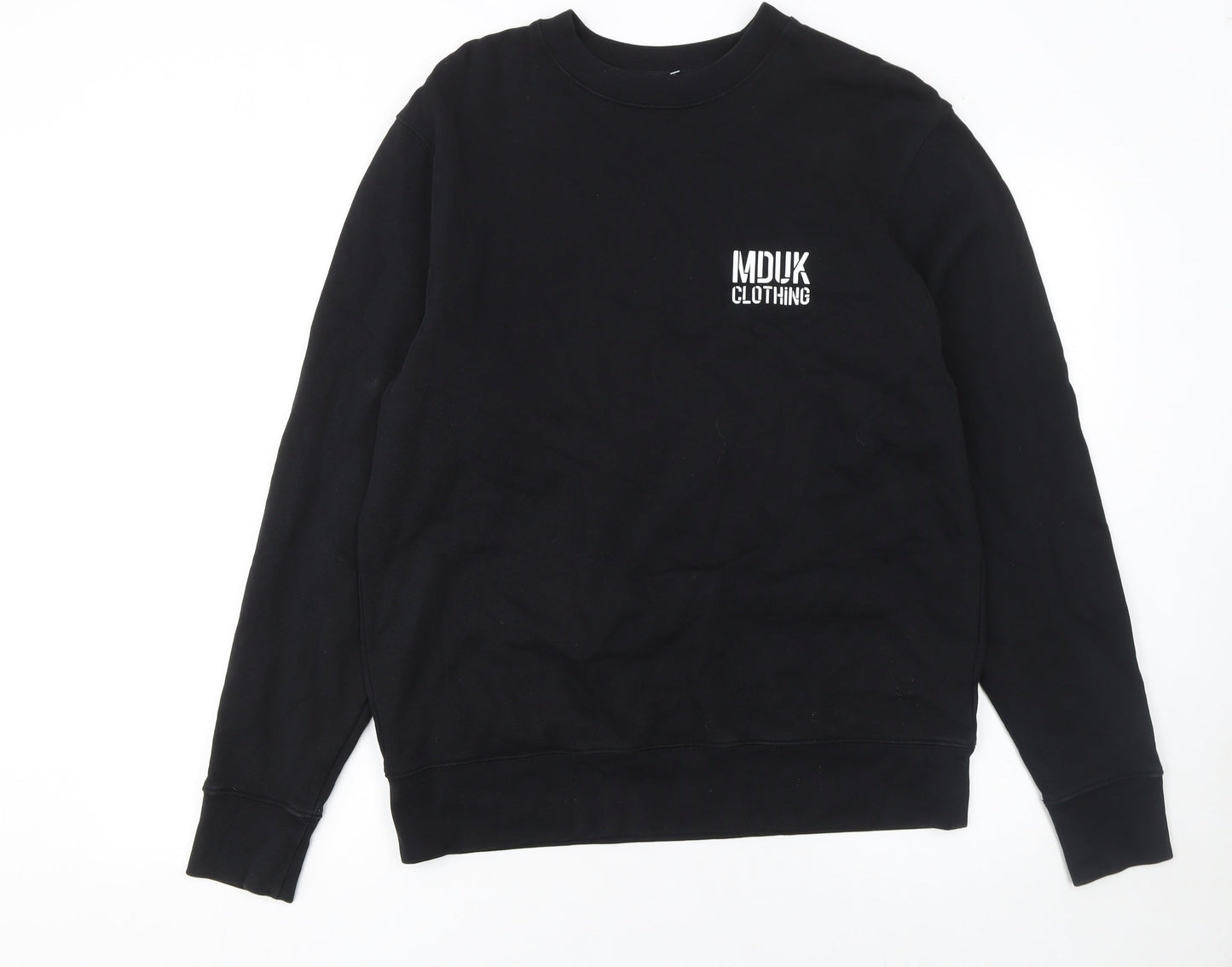 Mens UK Size M MDUK Clothing Black Pullover Sweatshirt