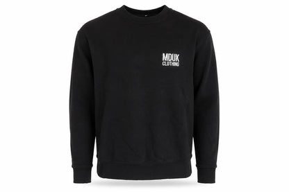 Mens UK Size M MDUK Clothing Black Pullover Sweatshirt