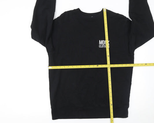Mens UK Size M MDUK Clothing Black Pullover Sweatshirt