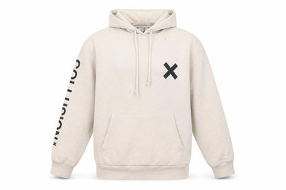 Mens UK Size M COLLUSION Beige Pullover Hoodie