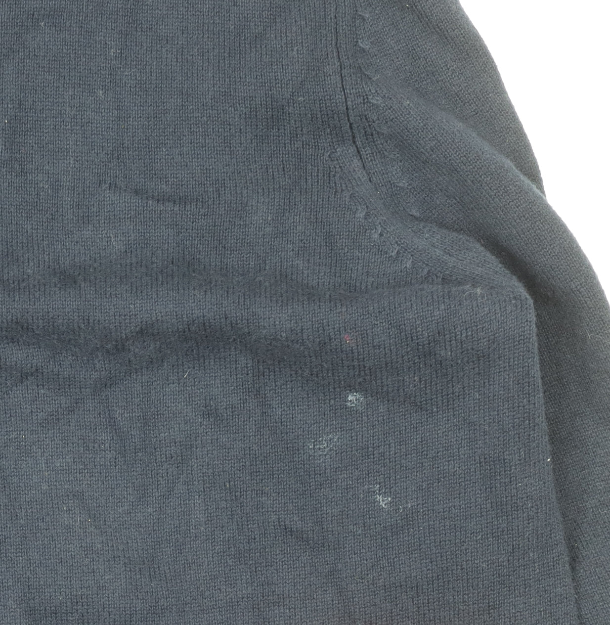 Marks and Spencer Men's Blue V-Neck Cotton Jumper M Regular Fit