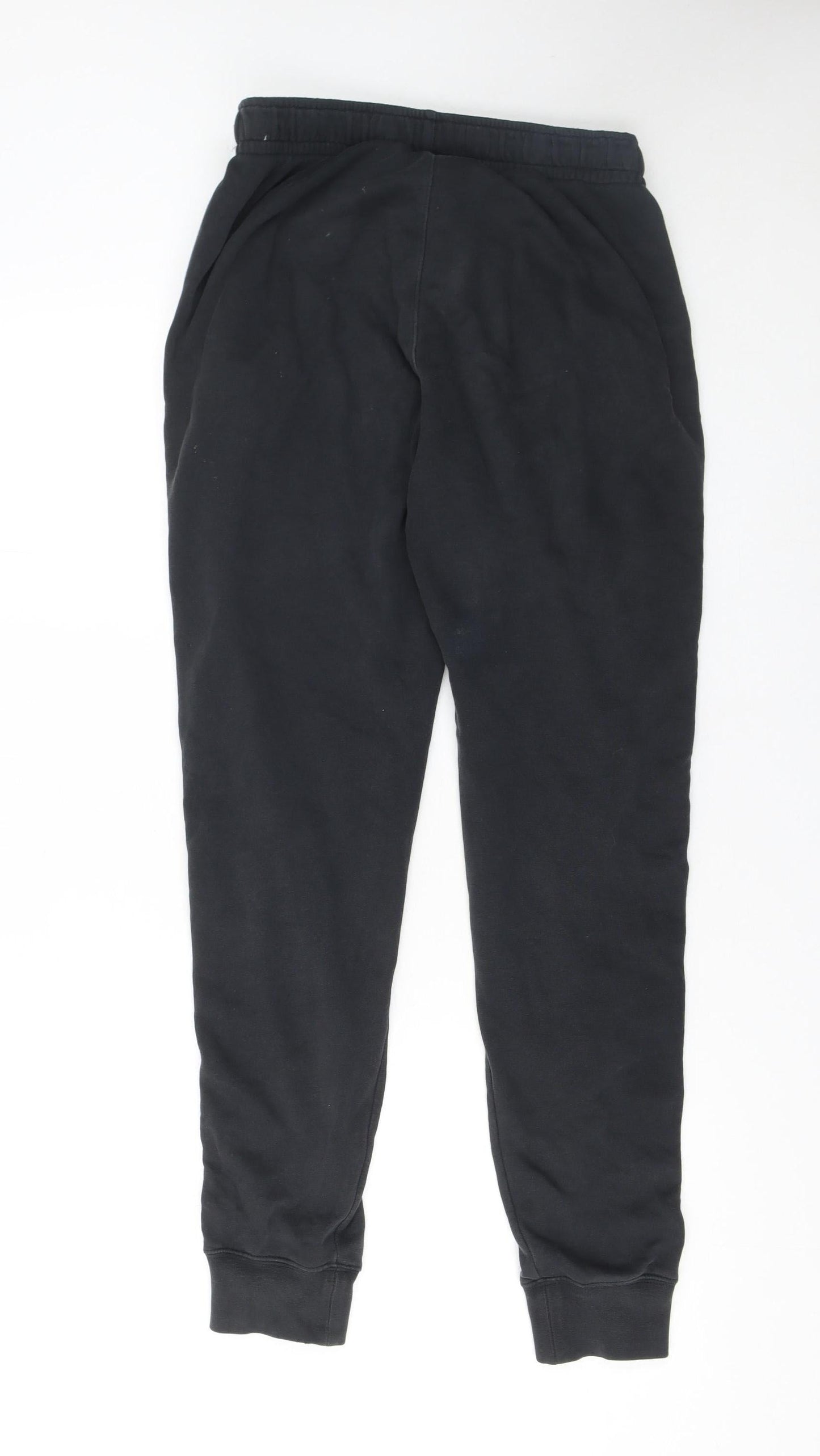 Nike Men's Black Jogger Sweatpants Small Logo Taped Track Trousers