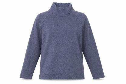 Gap Womens Blue Maternity Roll Neck Pullover Sweatshirt Size L