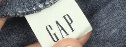 GAP Womens Blue Maternity Roll Neck Pullover Sweatshirt Size L