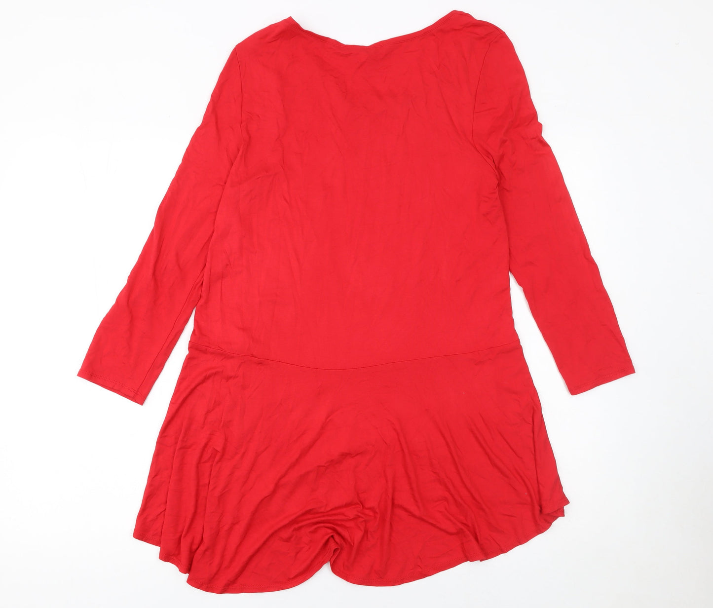 Womens UK Size 12 Phase Eight Red Tunic T-Shirt