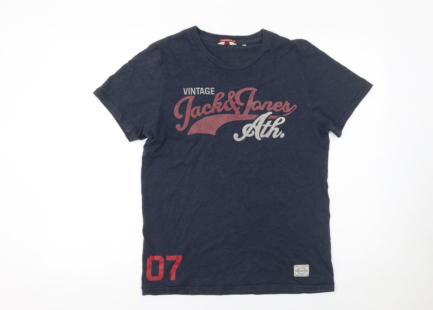 Mens UK Size S JACK & JONES Blue  T-Shirt